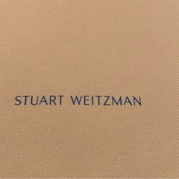 STUART WEITZMAN oblong oversized drawstring mauve/pinkish dust bag VVGUC++ - Picture 4 of 8